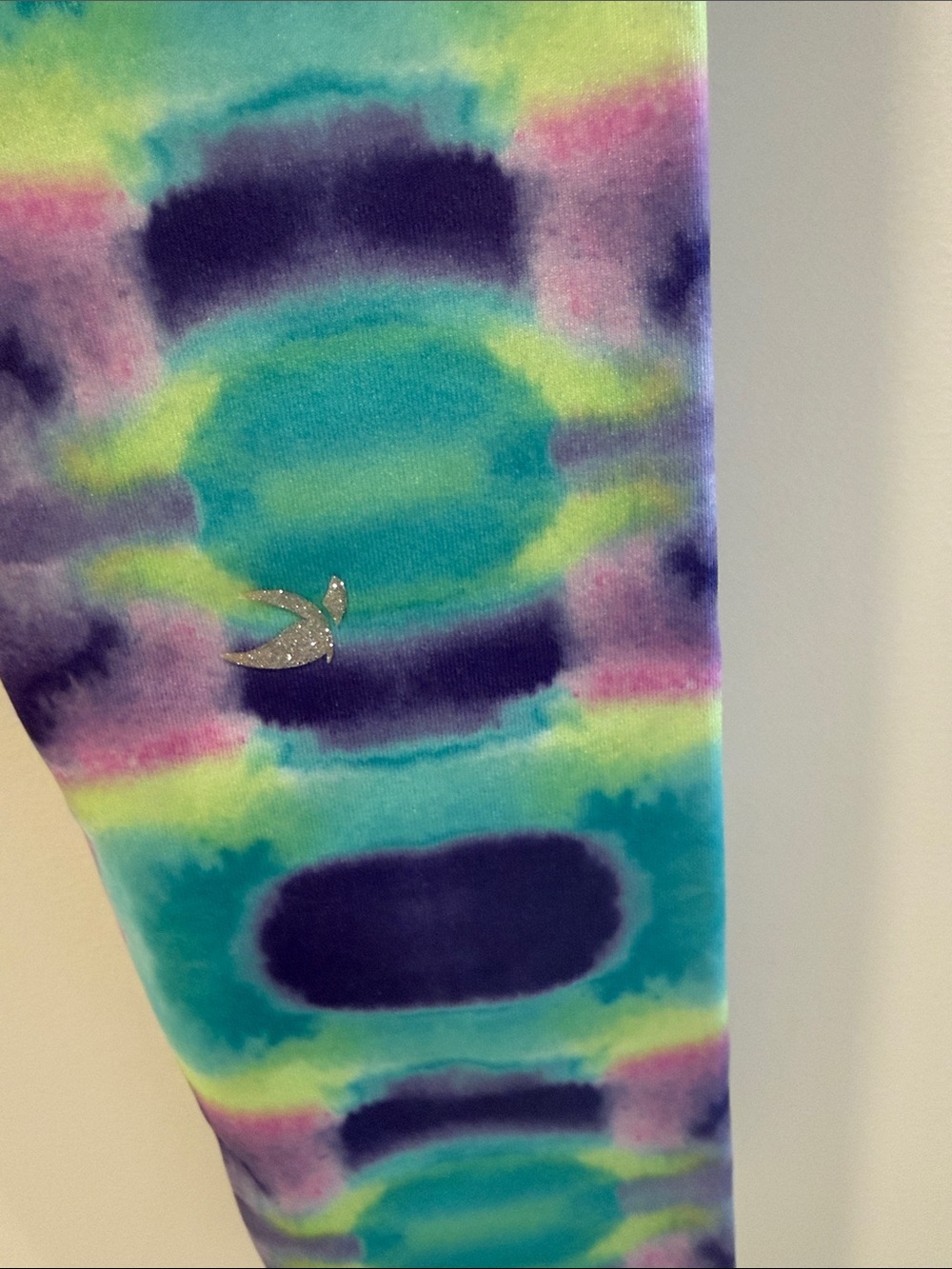 Glyder Tie-Dye Leggings - Aqua, Purple & Pink - Picture 3 of 3